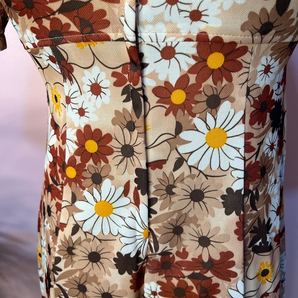 Vintage 1970’s Floral Maxi Dress Size L - Picture 14 of 16